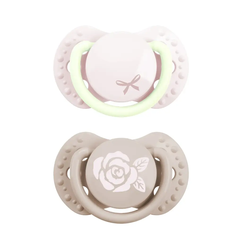 Difrax Fopspeen Dynamic Newborn Pink (2 stuk)