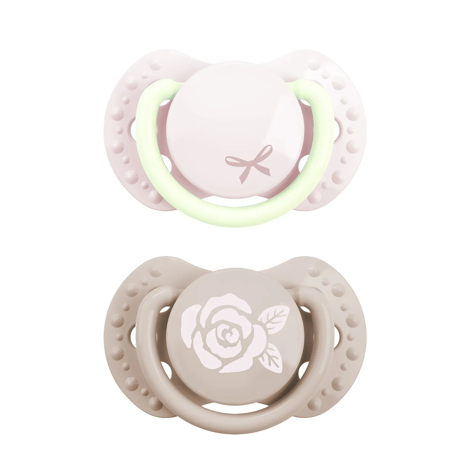 Difrax Fopspeen Dynamic Newborn Pink (2 stuk)
