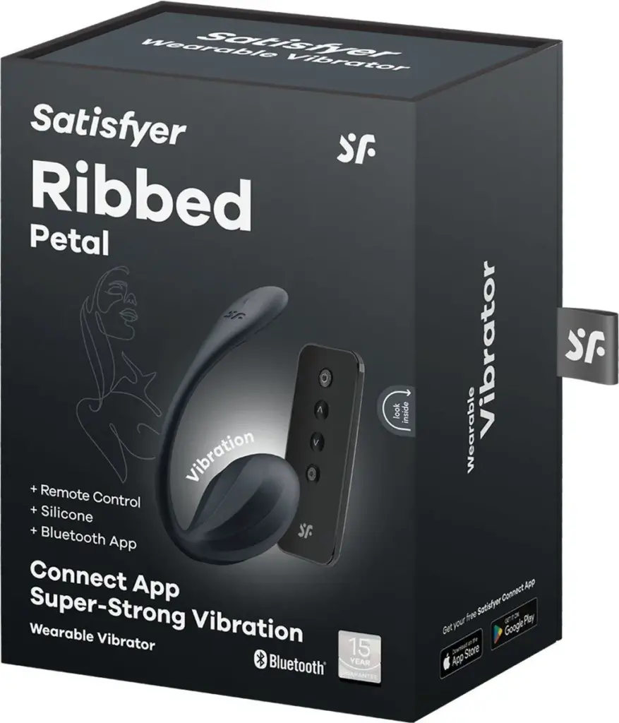 Satisfyer Ribbed Petal Black (1 stuk)