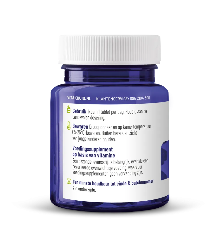 Vitakruid Actief Foliumzuur Quatrefolic® 5-MTHF 400 mcg (90 tabletten) - image 2