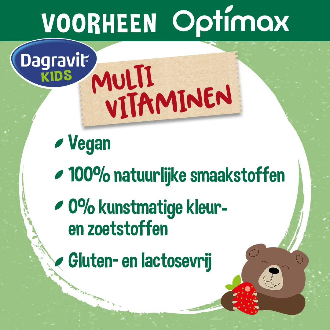 Dagravit Natural Kids Multivitaminen (60 kauwtabletten)