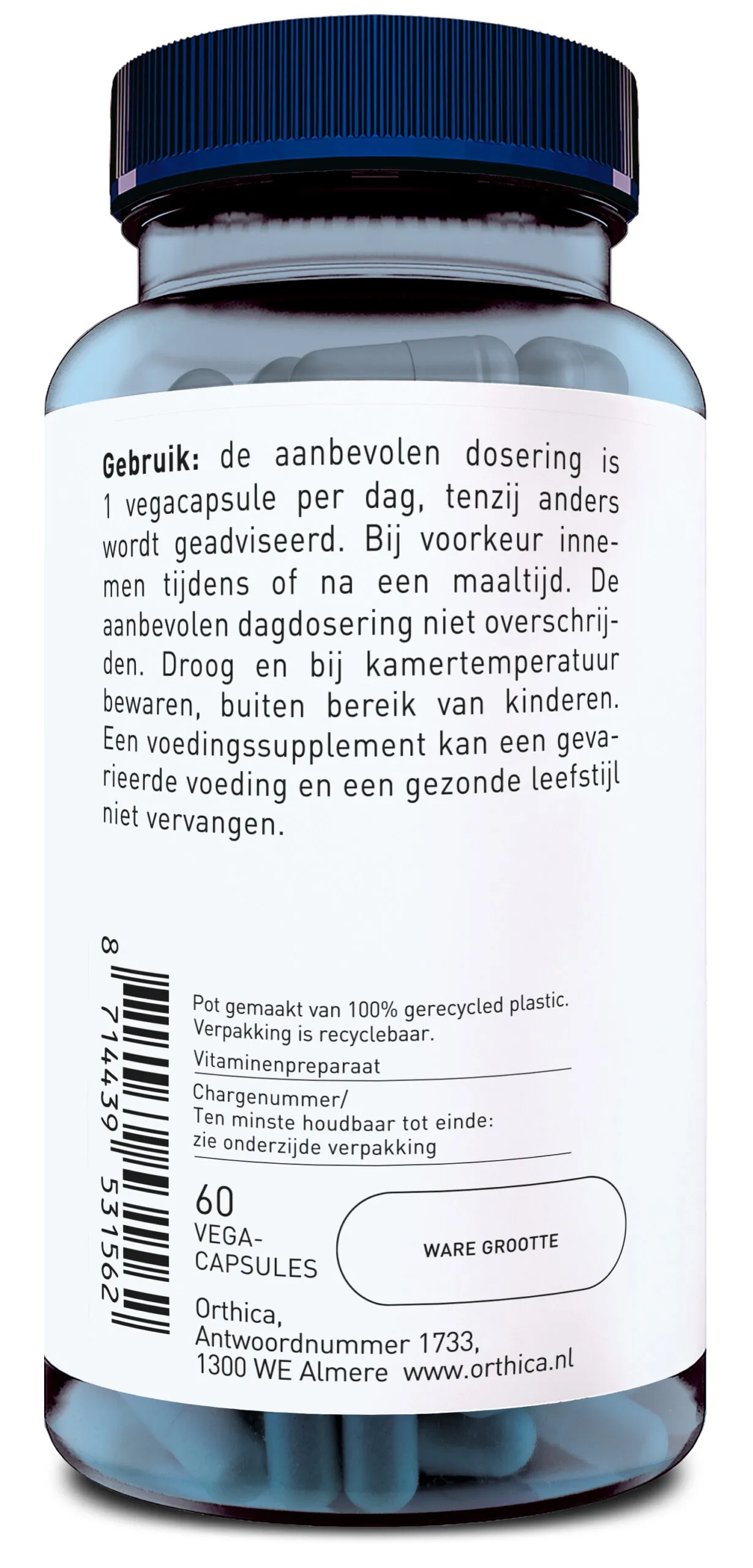Orthica Nicotinamide 500 (60 vega capsules) - image 2