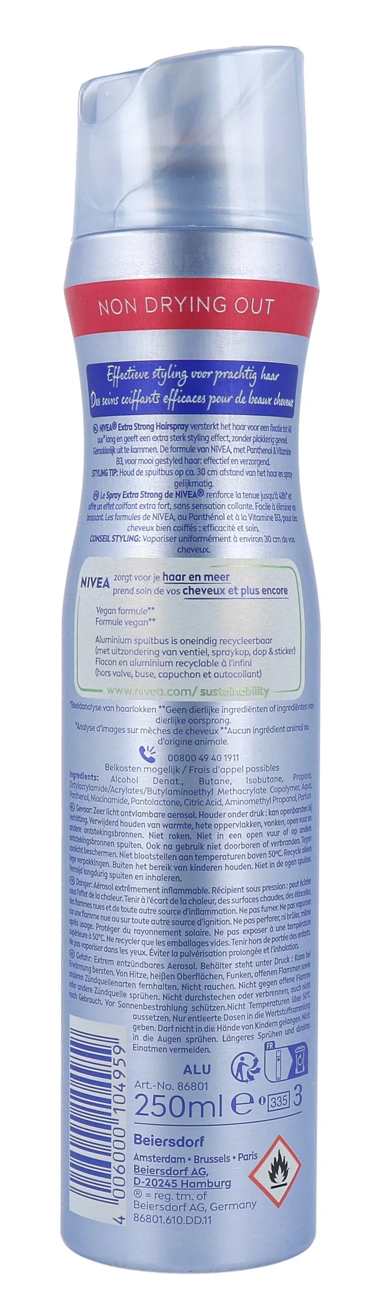Nivea Styling Spray Extra Strong (250 ml)
