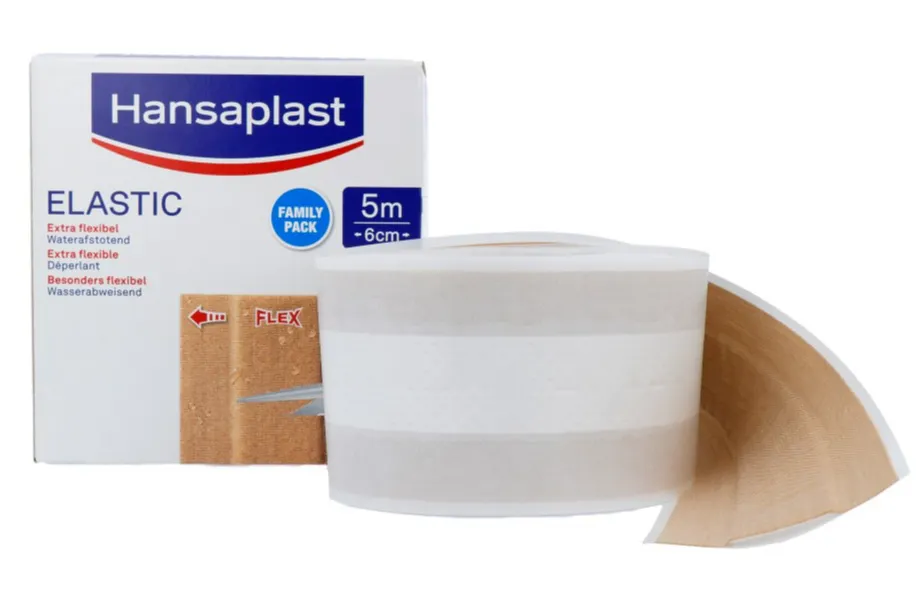Hansaplast Elastic family 5m x 6 cm (1 stuk)