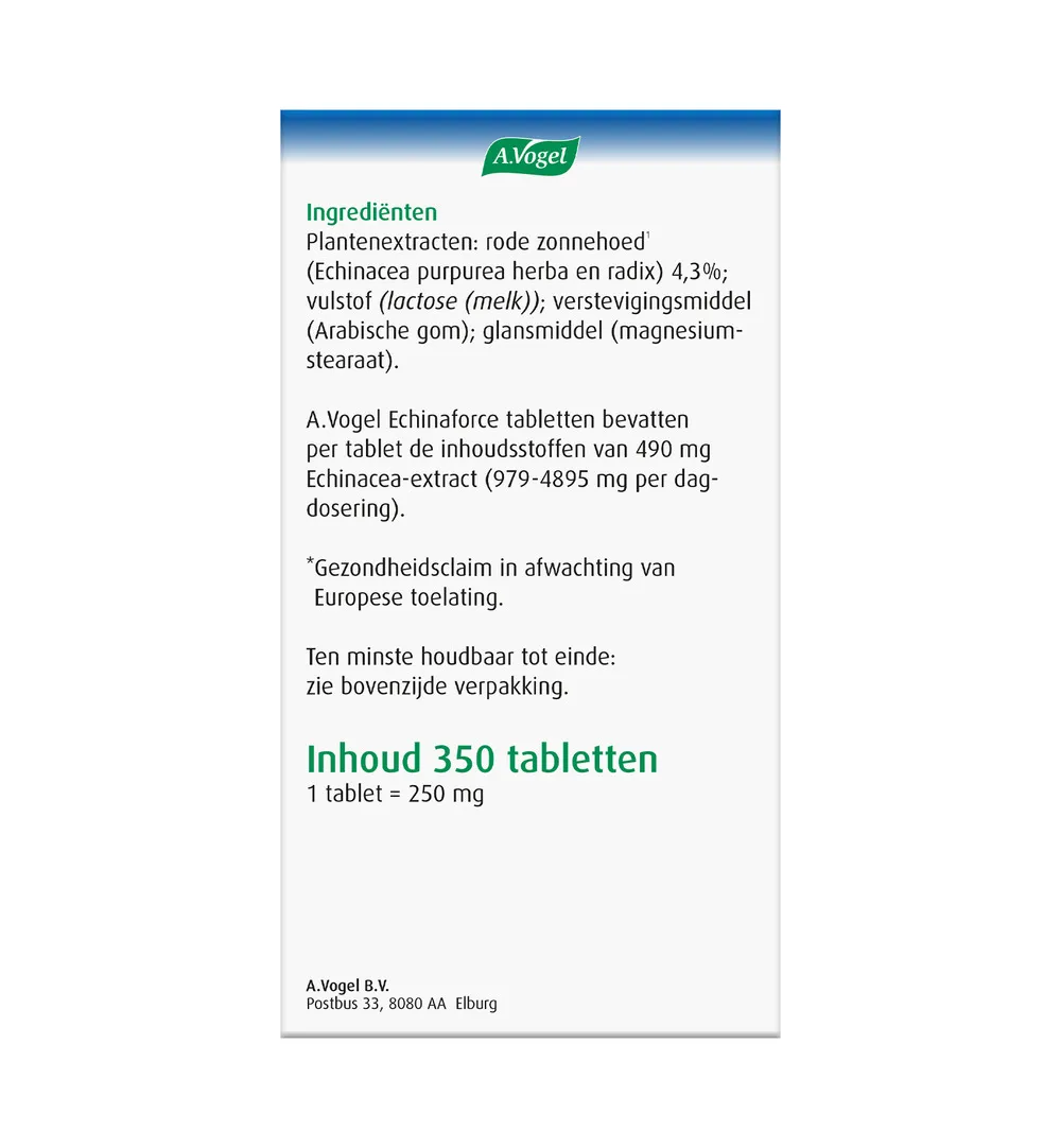 A.Vogel Echinaforce tabletten (350 tabletten) - image 4