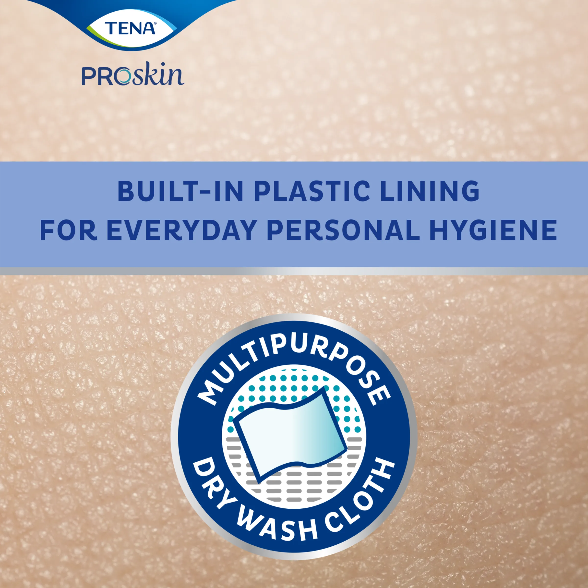 Tena Washandje Met Plastic Voering (175 stuks) - image 2