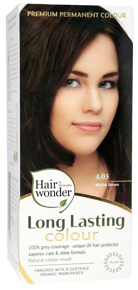 Hairwonder Long lasting colour 4.03 mocha brown (100 ml)
