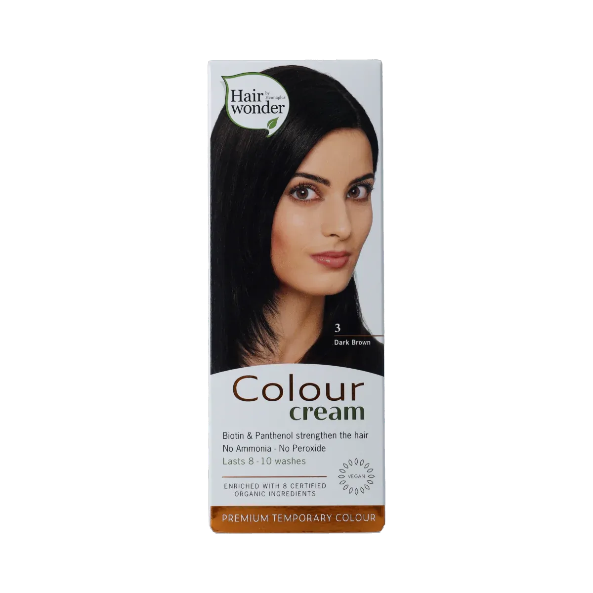 Hairwonder Colour Cream 3 Dark Brown (60 ml)