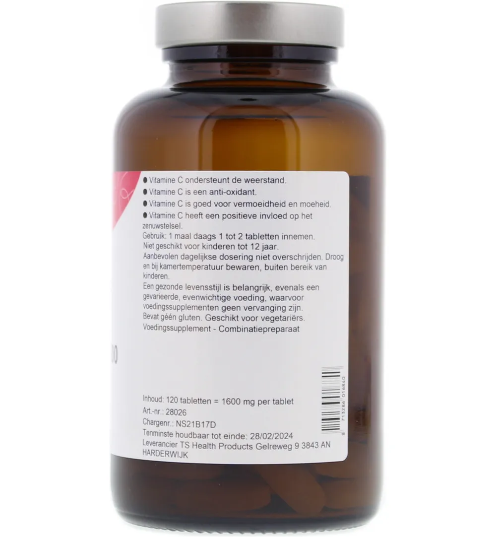 TS Choice Vitamine C 1000 mg & bioflavonoiden (120 tabletten) - image 2