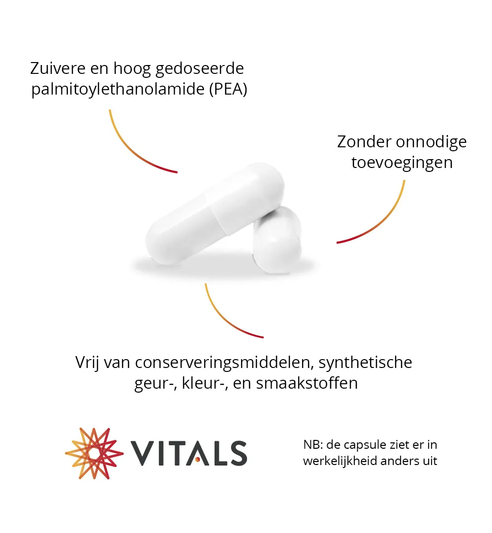 Vitals Peapure 400 mg Palmitoylethanolamide (90 vega capsules) - image 5