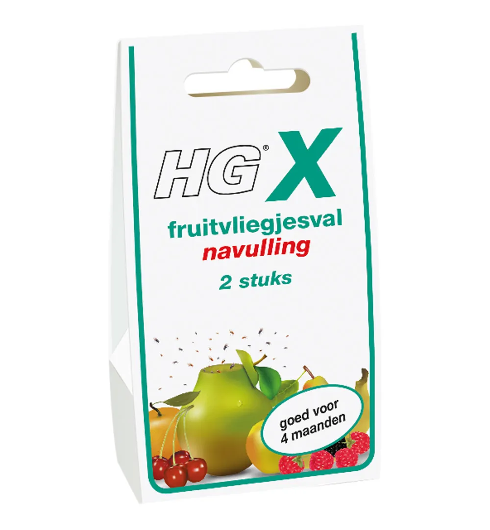 HG X Fruitvliegjesval Navul 20ml (2 x 20 ml)
