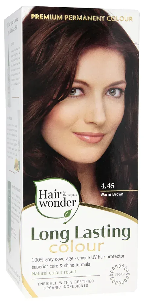 Hairwonder Long Lasting Colour 4.45 Warm Brown (100 ml)