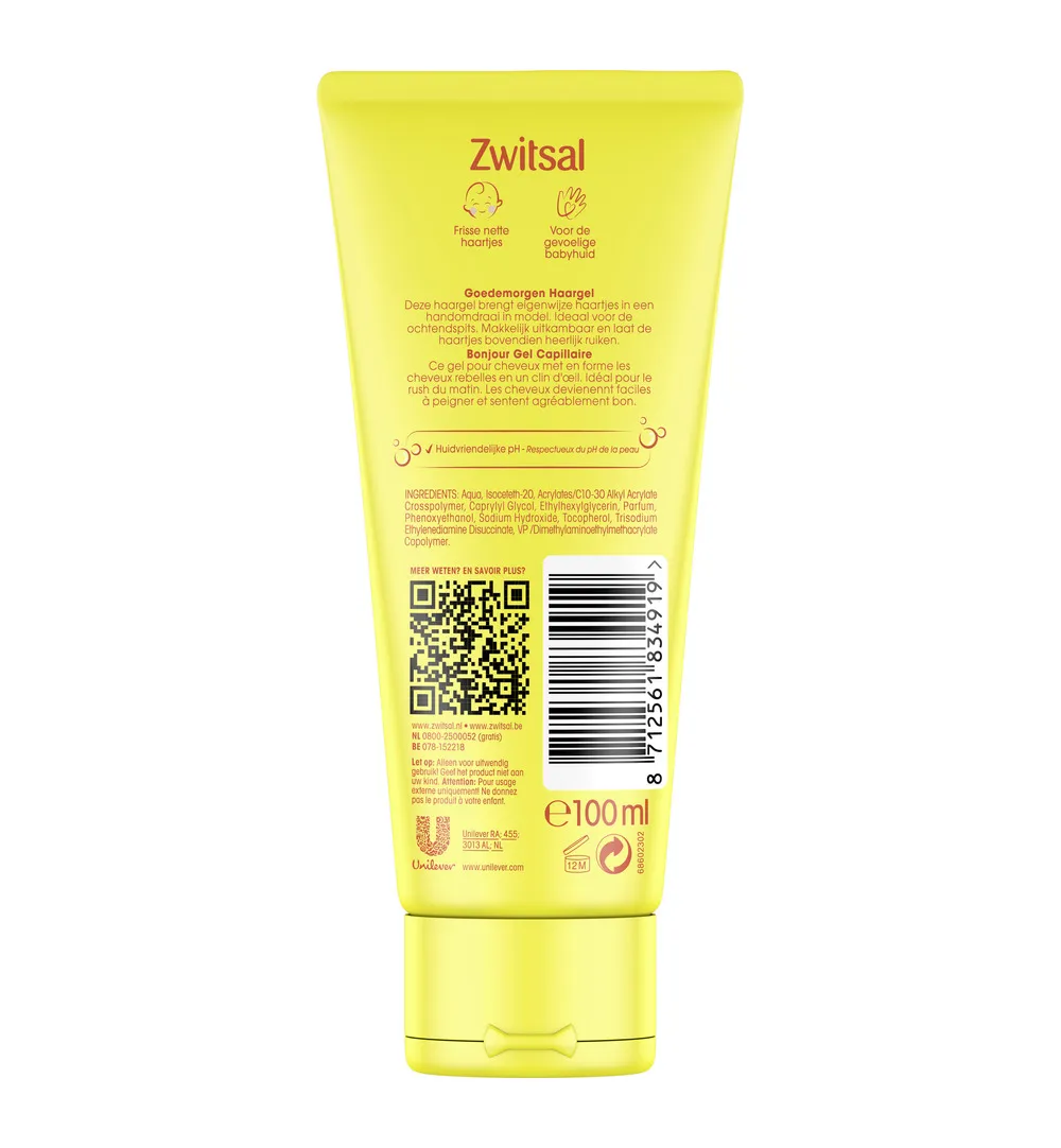 Zwitsal Goedemorgen Haargel (100 ml) - image 2
