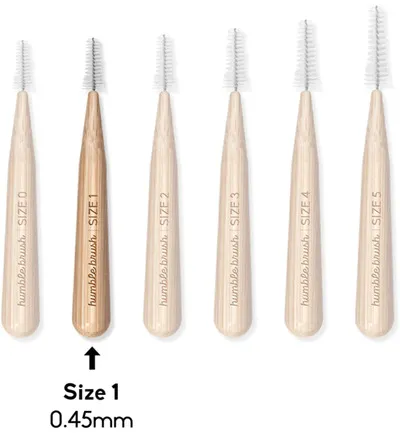 The Humble Co. Interdental borstel 0.45 mm oranje (6 stuks)