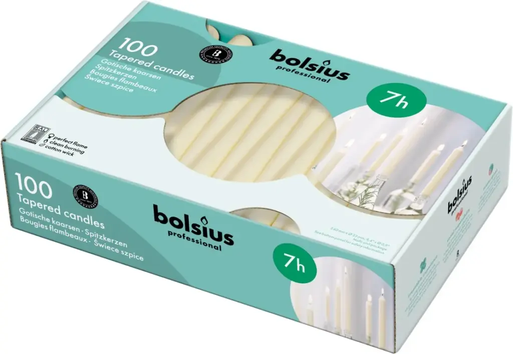 Bolsius Horeca Gotische Kaars 240/23 Doos (100 stuks)