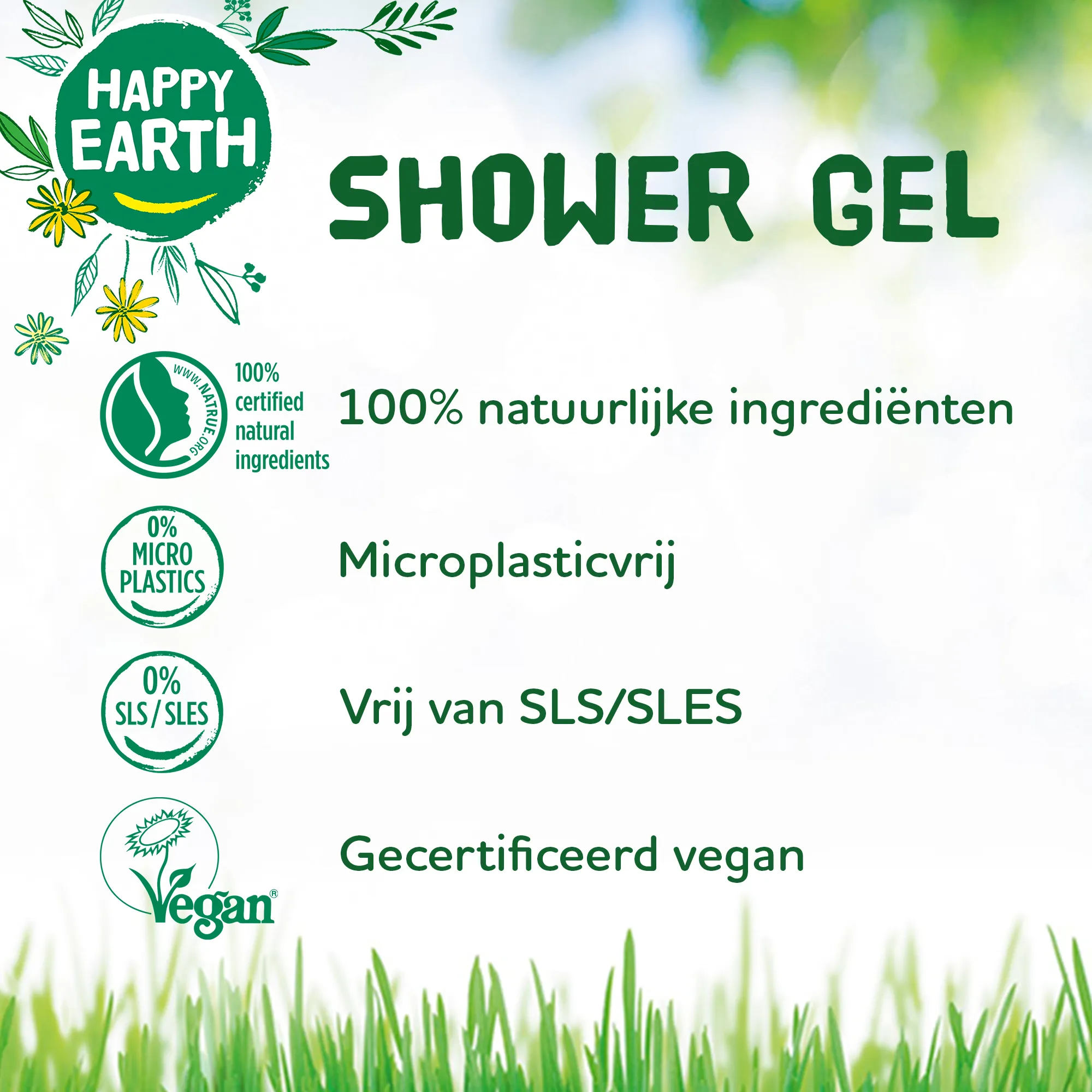 Happy Earth Pure showergel cedar lime (300 ml) - image 3