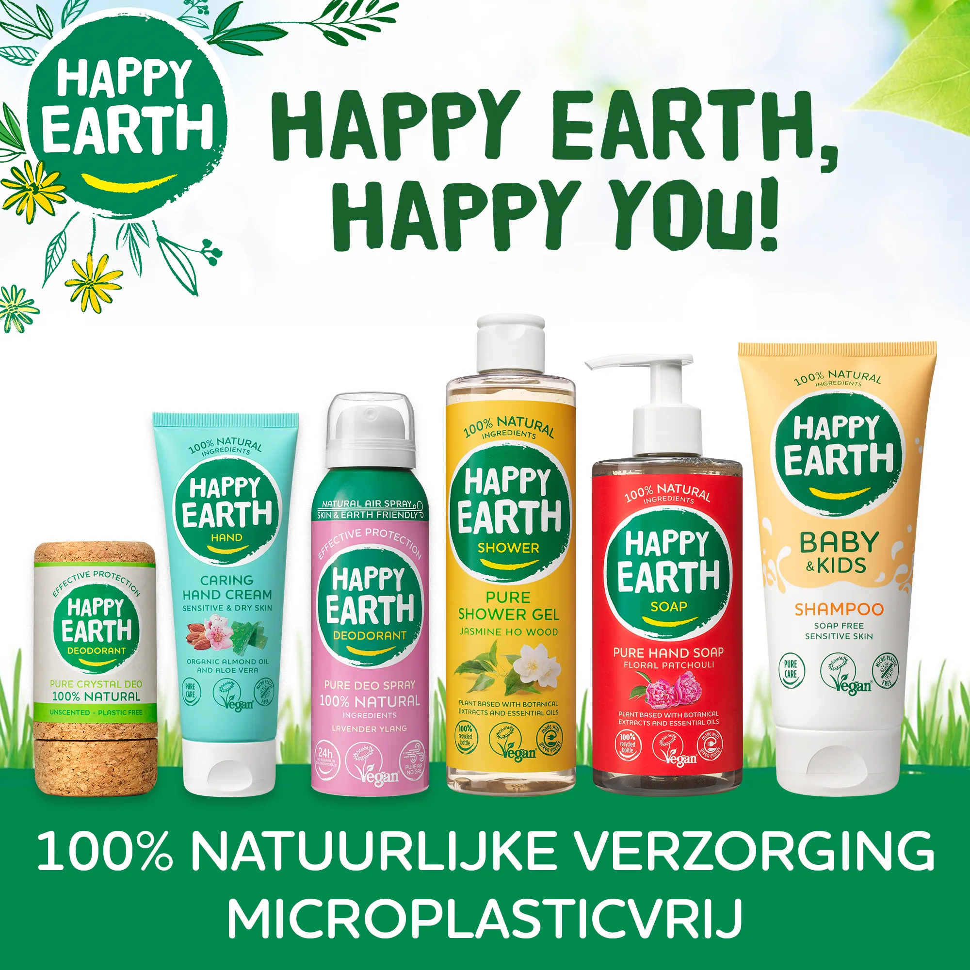 Happy Earth Pure showergel cedar lime (300 ml) - image 7