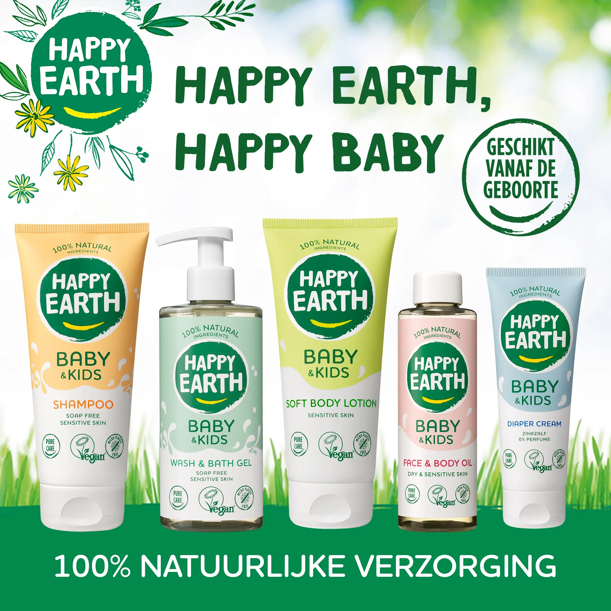 Happy Earth Badschuim Voor Baby En Kids (300 ml) - image 5