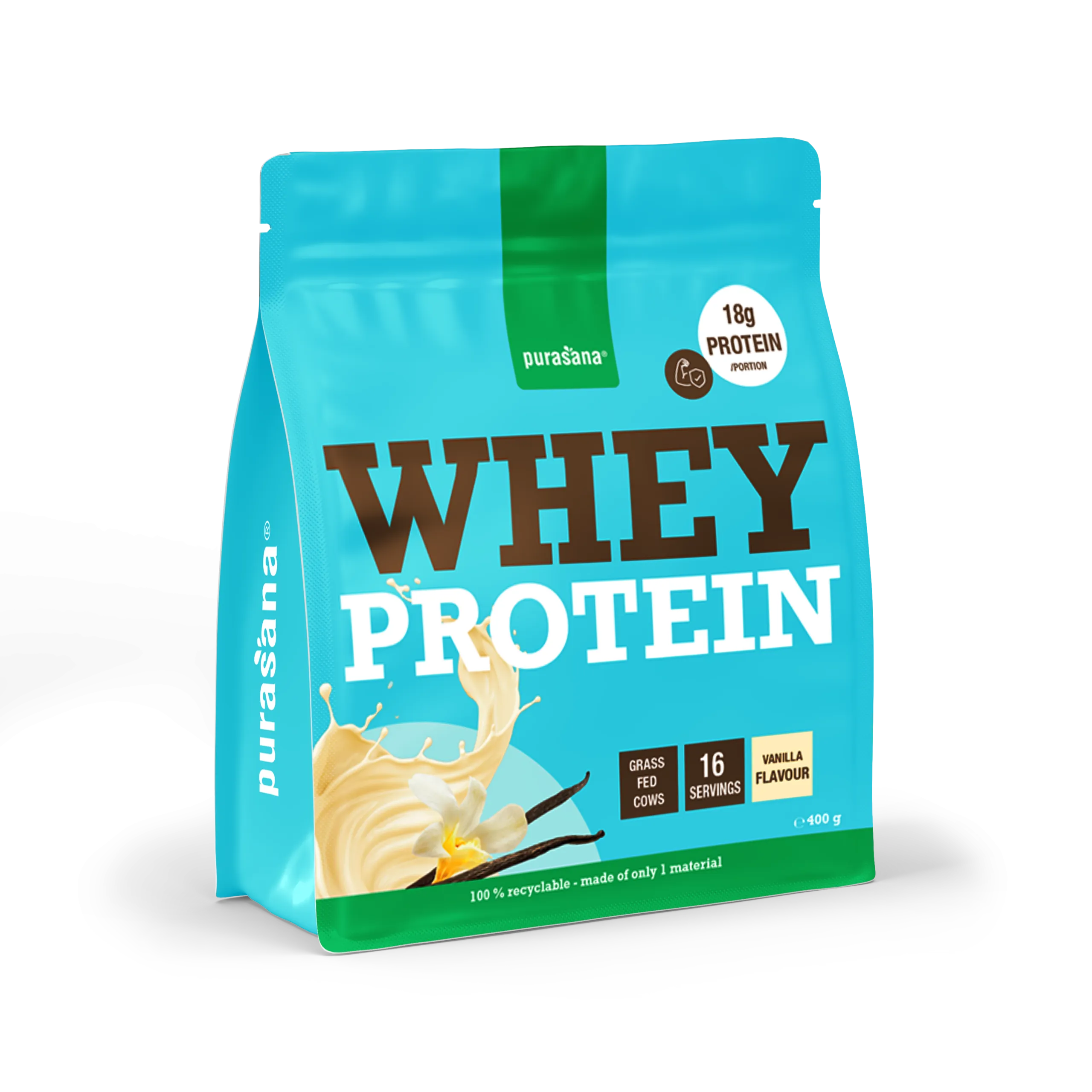 Purasana Whey Proteine Vanilla (400 gr) - image 2