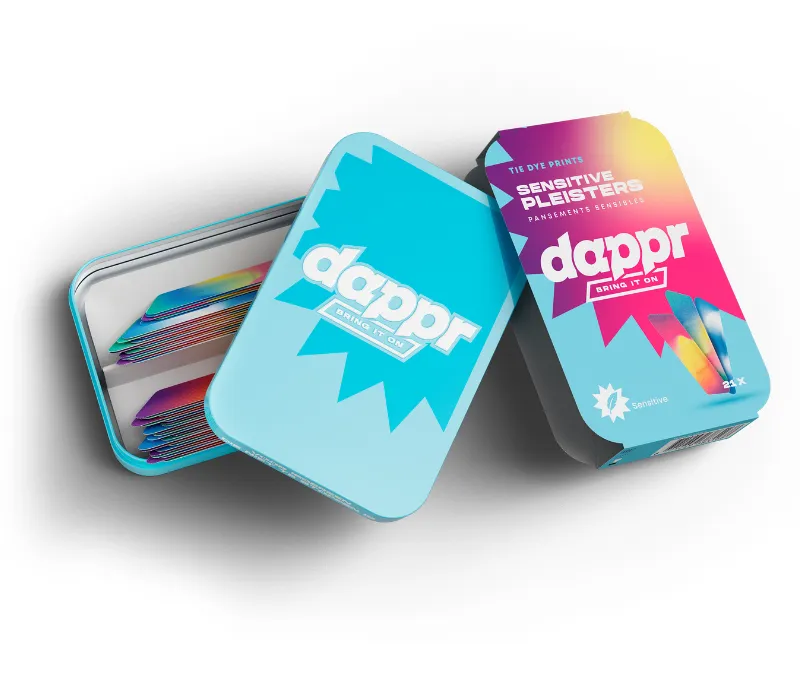 Dappr Sensitive Pleisters Tie Dye (21 stuks) - image 2