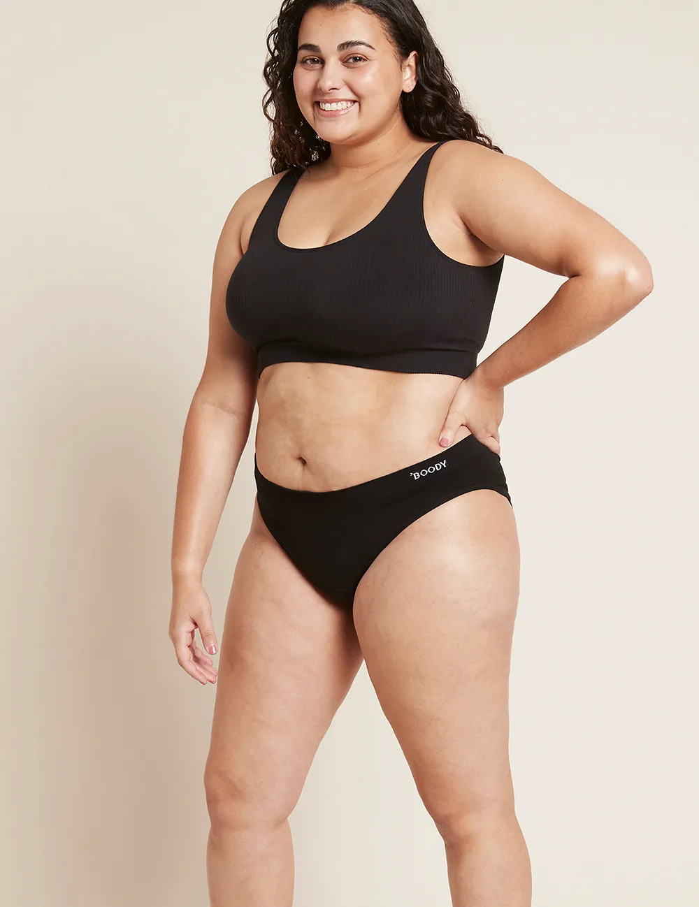Boody Menstruatieondergoed Bikinislip Zwart Normaal/hevig Maat M (1 stuk) - image 4