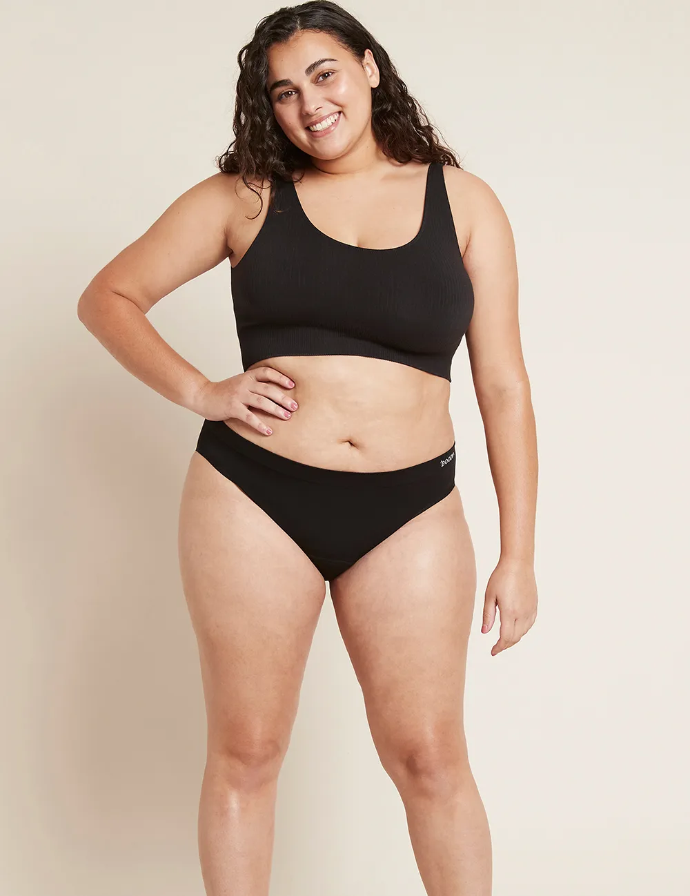 Boody Menstruatieondergoed Bikinislip Zwart Normaal/hevig Maat S (1 stuk)