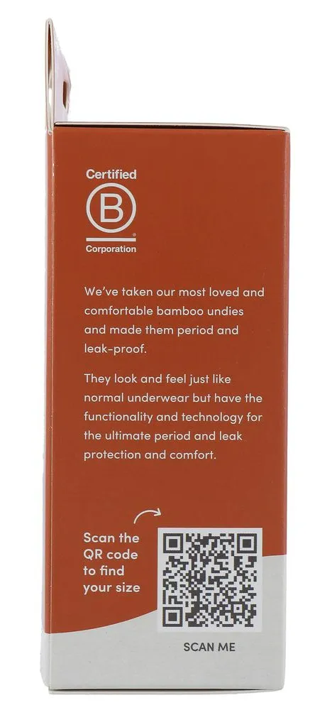 Boody Menstruatieondergoed Bikinislip Zwart Licht / Normaal Maat M (1 stuk) - image 8