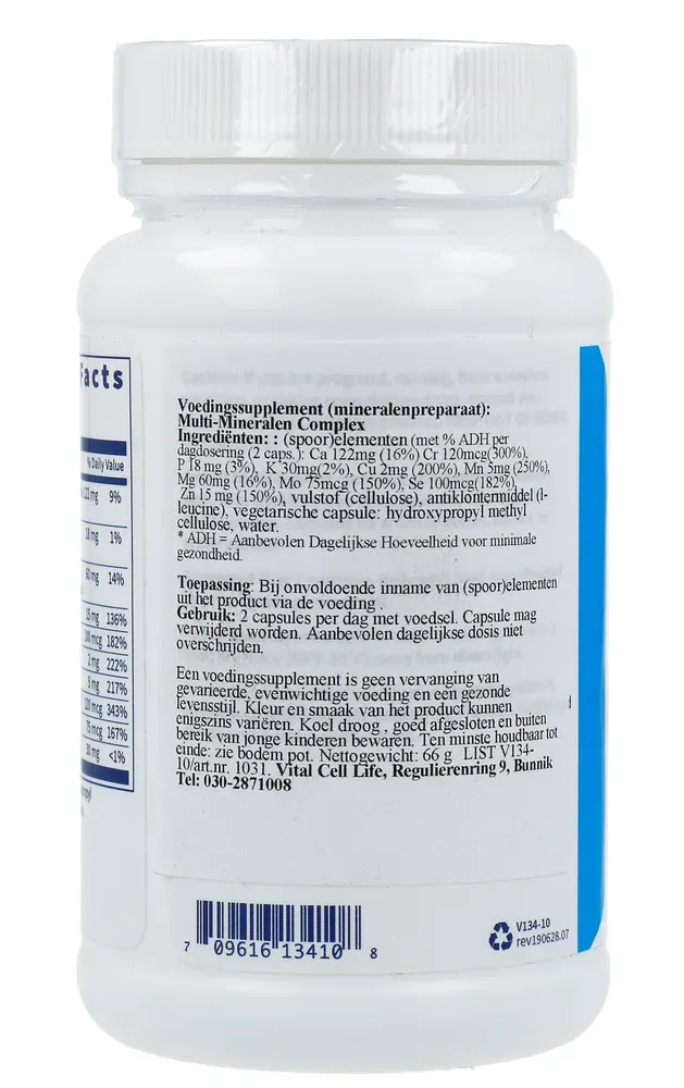 Klaire Labs Multi-mineral Complex Capsules (100 stuks) - image 2