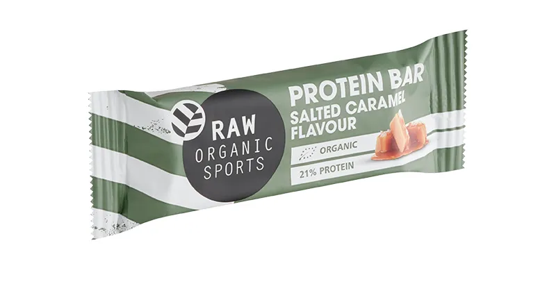 Raw Organic Sports Proteine Bar Salted Caramel (47 gr)