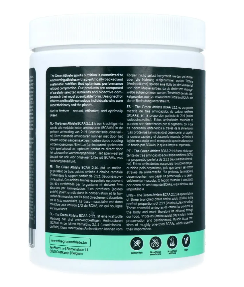 The Green Athlete Bcaa 2:1:1 Poeder (400 gr) - image 2