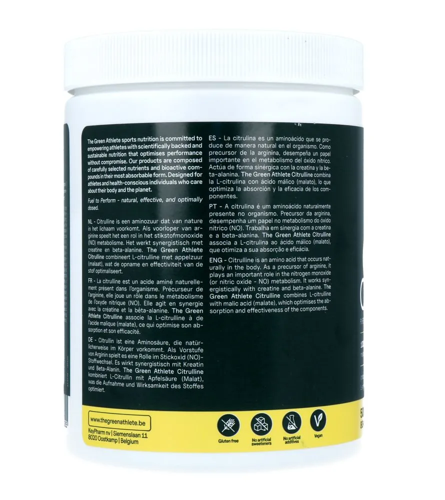 The Green Athlete L-citruline-malate Poeder (500 gr) - image 2