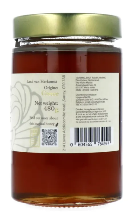 Wild About Honey Griekse Tijm Honing (480 gr)