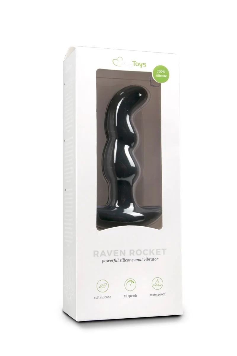 Easytoys Anal Collection - Silicone Prostate Vibrator Zwart (1 stuk)
