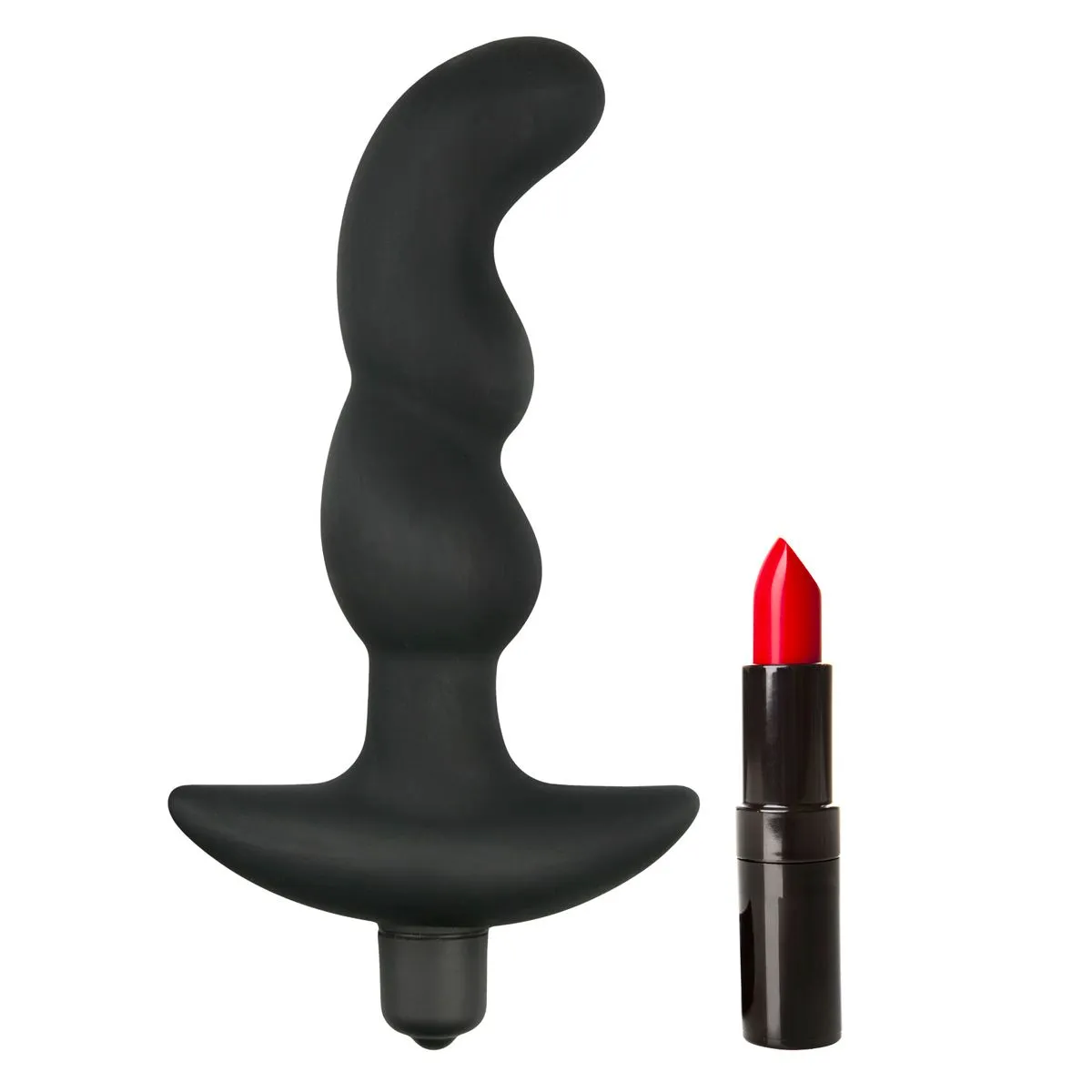 Easytoys Anal Collection - Silicone Prostate Vibrator Zwart (1 stuk) - image 4