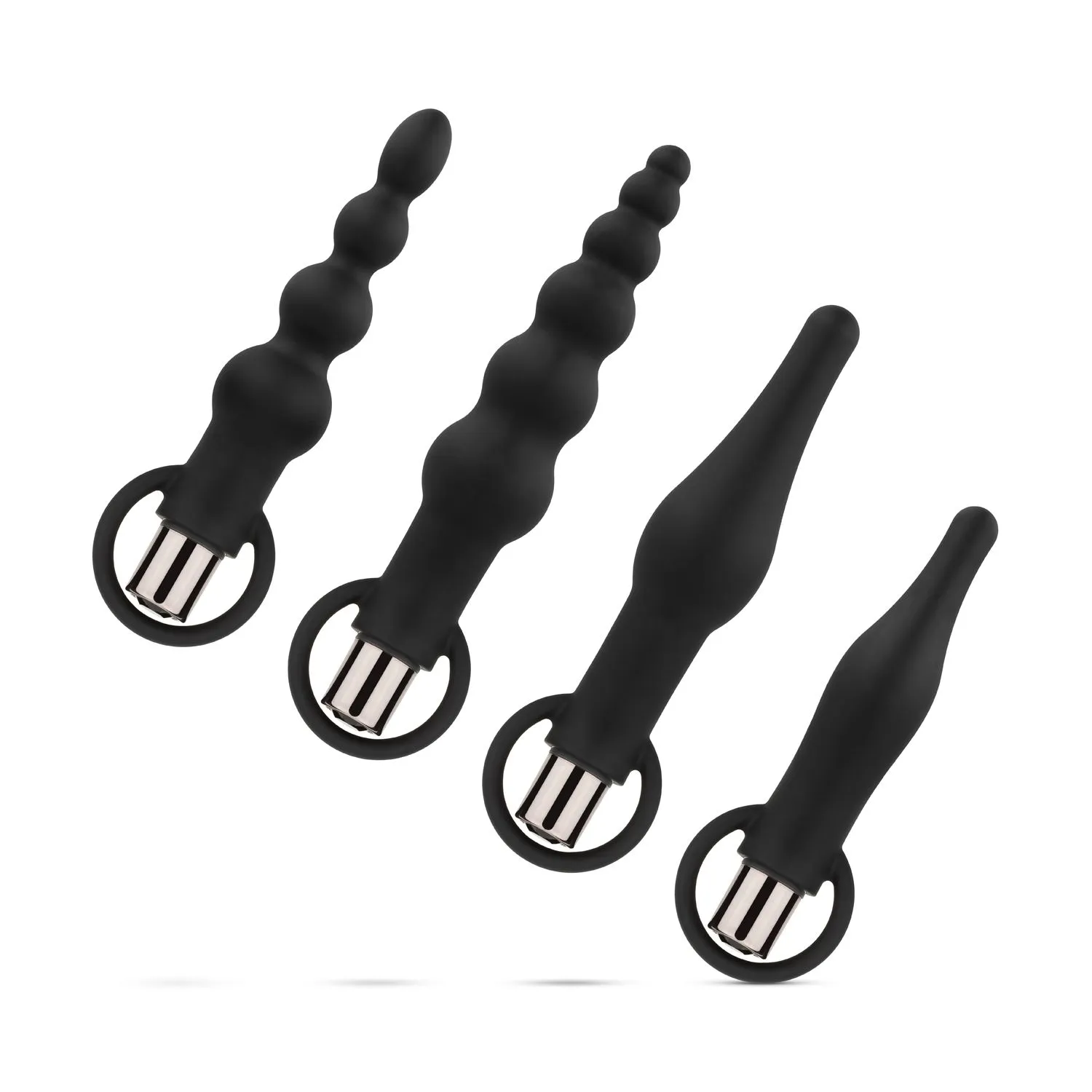 EasyToys - Anal Plugs with Bullet Zwart (1 stuk) - image 2