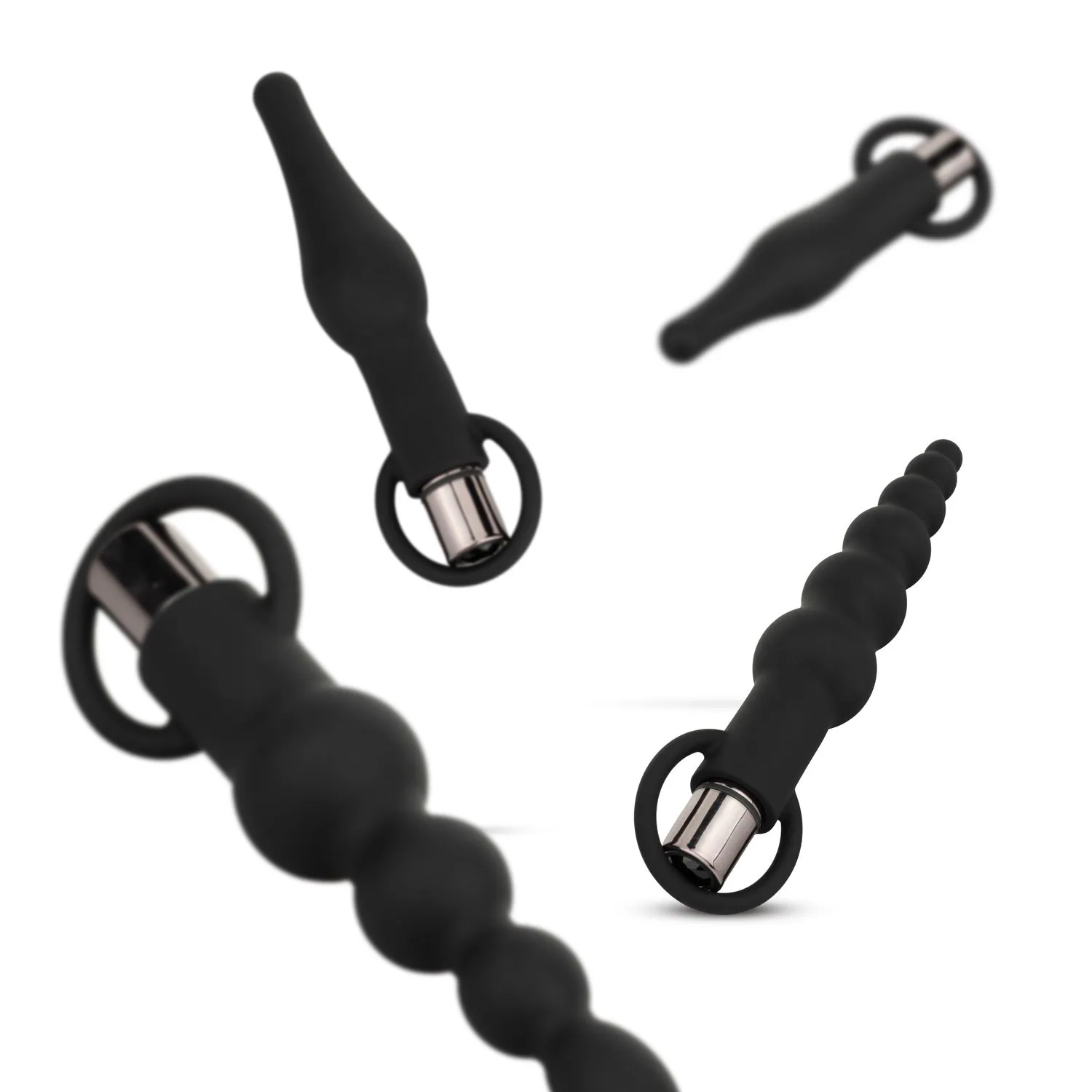 EasyToys - Anal Plugs with Bullet Zwart (1 stuk) - image 4