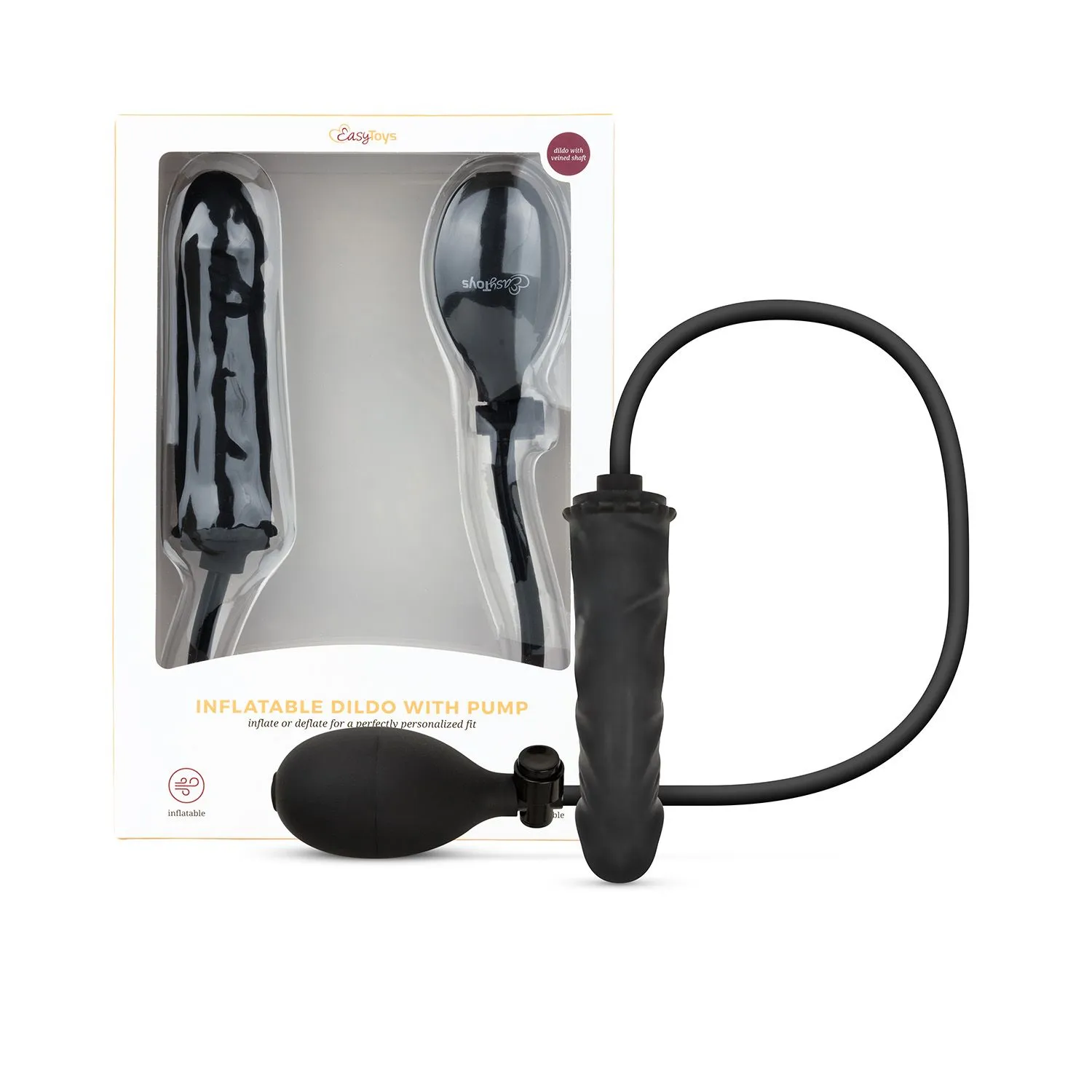 Easytoys Anal Collection - Inflatable Dildo Zwart (1 stuk) - image 4