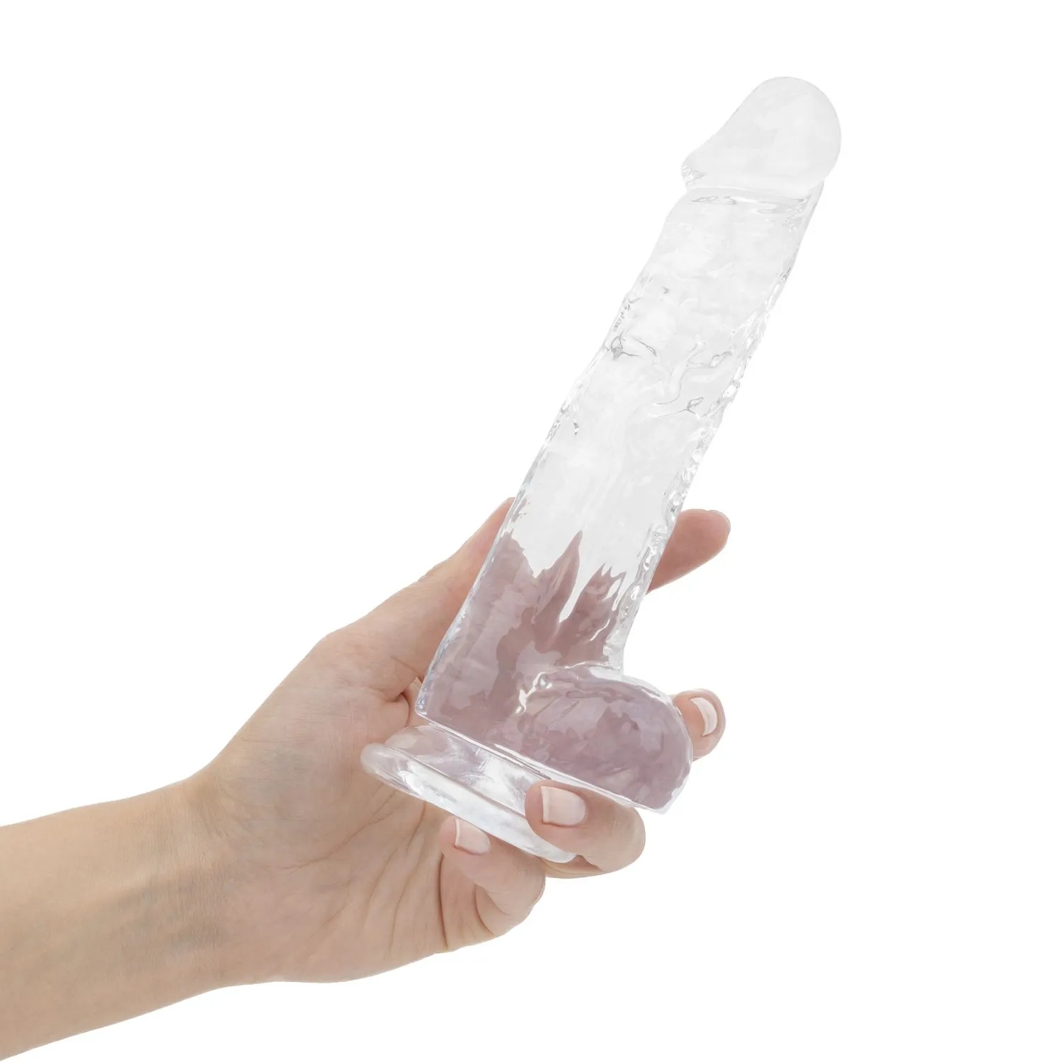 Easytoys Dildo Collection - Jelly Dildo with Balls 19 cm Transparant (1 stuk)