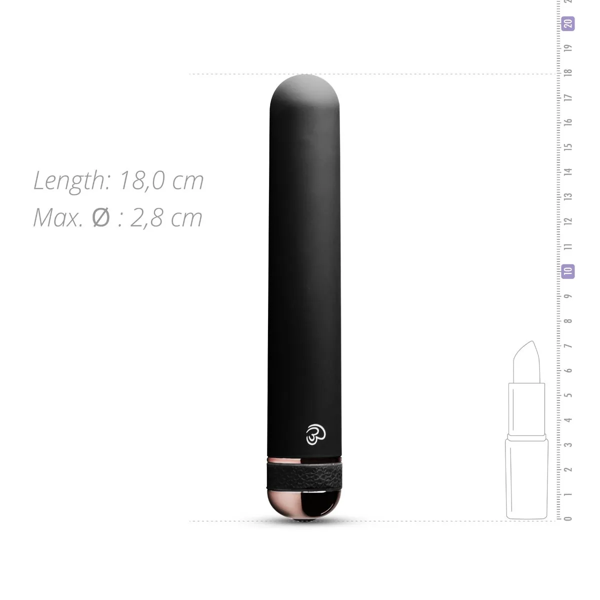 Easytoys Vibe Collection - Supreme Vibe Vibrator Zwart (1 stuk) - image 3