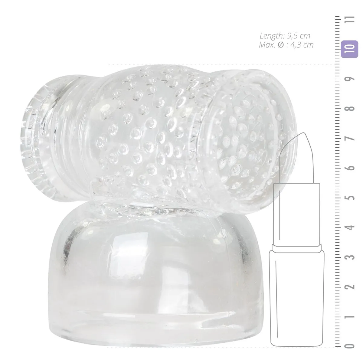 Easytoys Wand Collection - Masturbator Wand Attachtment Transparant (1 stuk) - image 3
