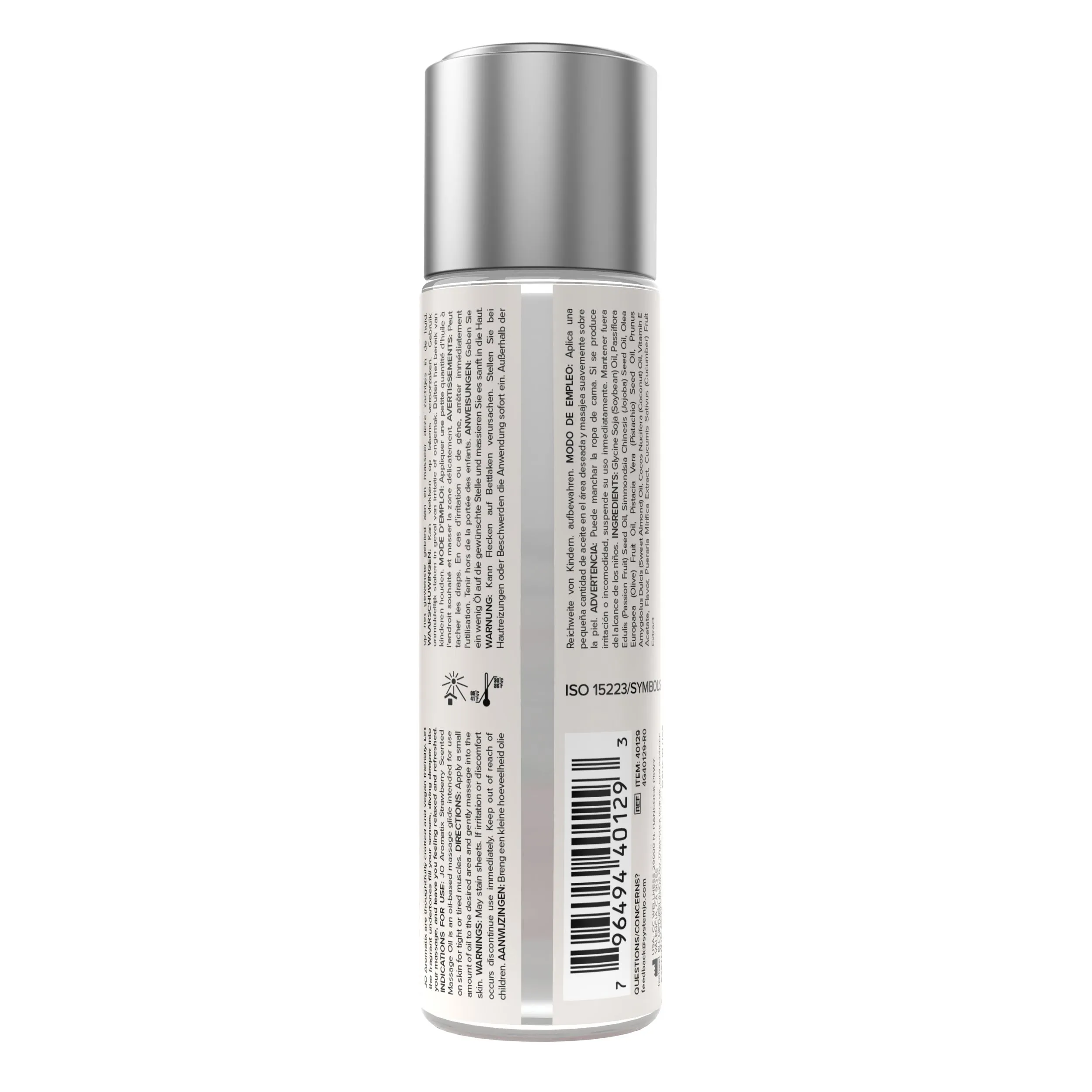 System JO - Aromatix Scented Massage Oil Strawberry  (120 ml)