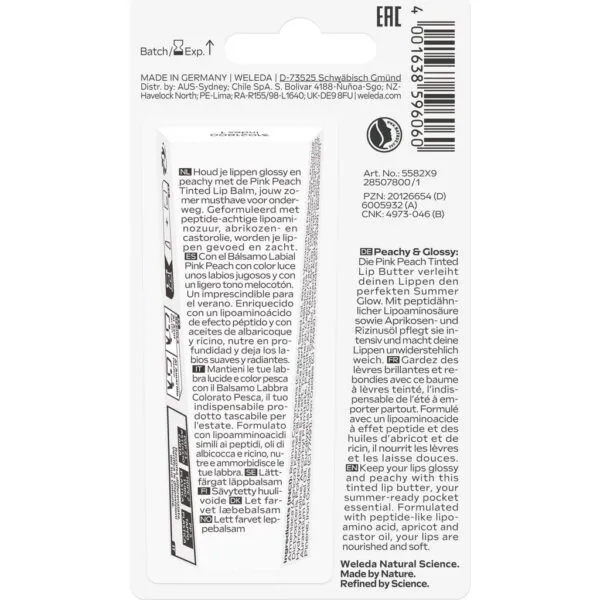 Weleda Pink Peach Tinted Lip Balm Í Limited Edition (7 ml) - image 2