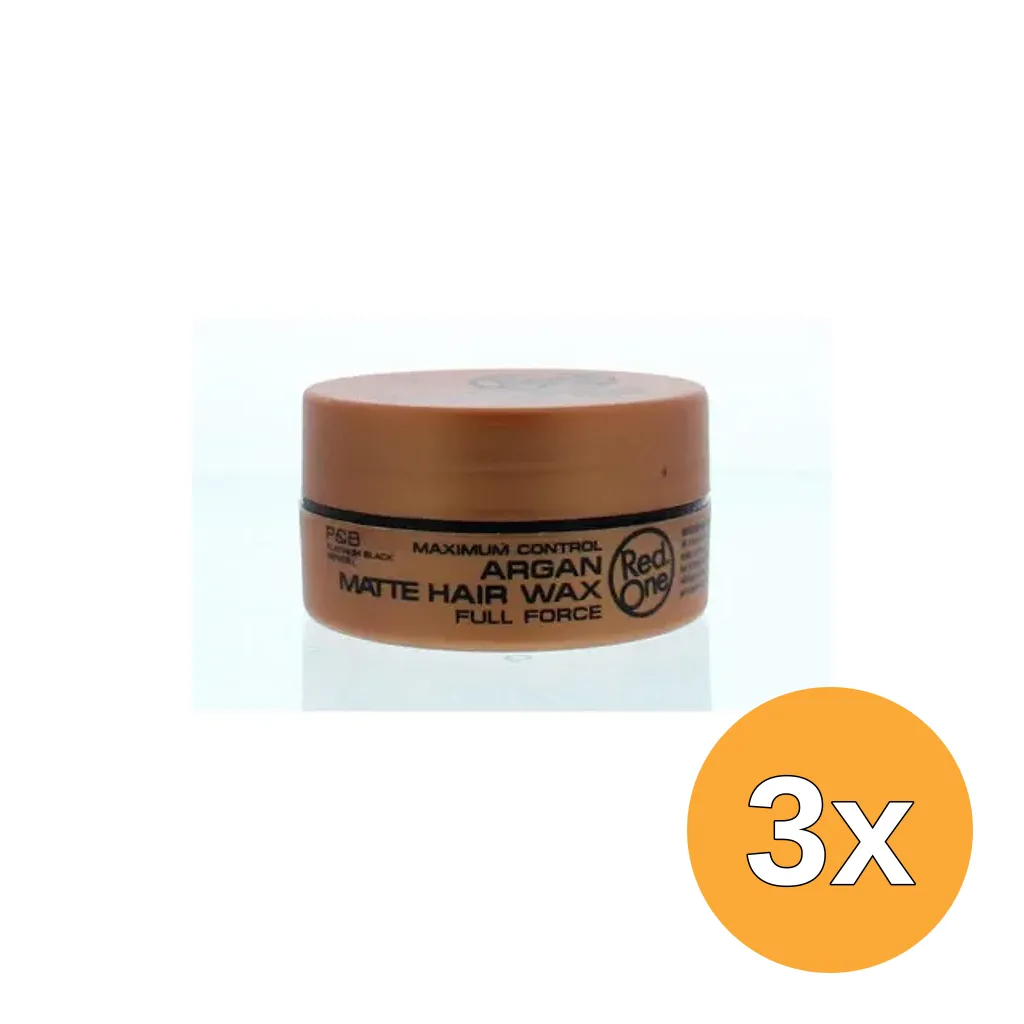 3x Red One Haarwax Keratin Matte (150 ml)