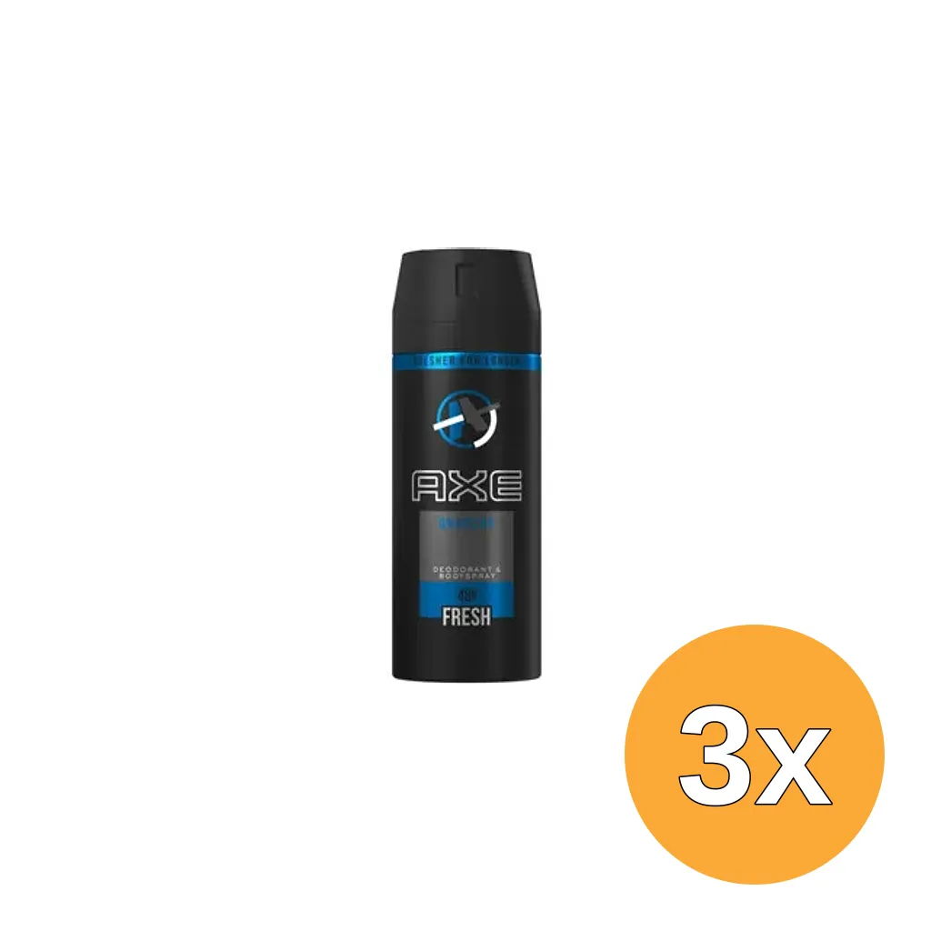 3x Axe Deo Bodyspray Anarchy For Him (150 ml)