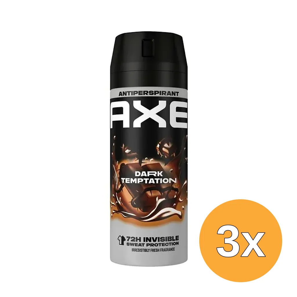 3x Axe Anti Persirant Dark Temptation 72h (150 ml)