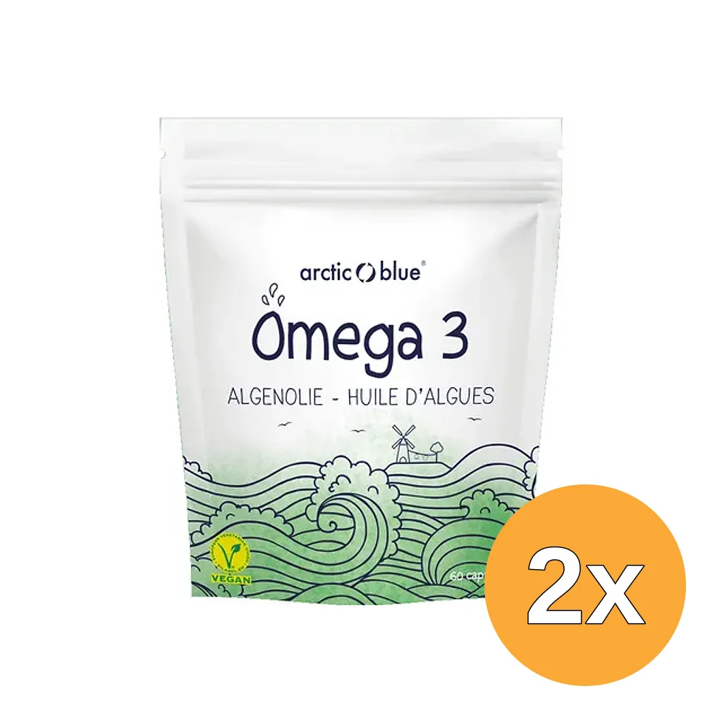 2x Arctic Blue Omega 3 Algenolie DHA (60 capsules)