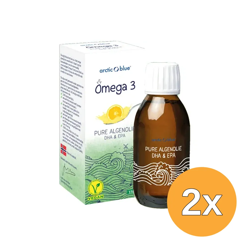2x Arctic Blue Omega 3 Pure Algenolie Epa & Dha (150 ml)