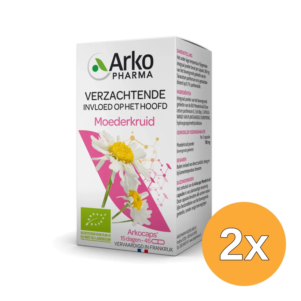 2x Arkocaps Moederkruid Bio (45 capsules)