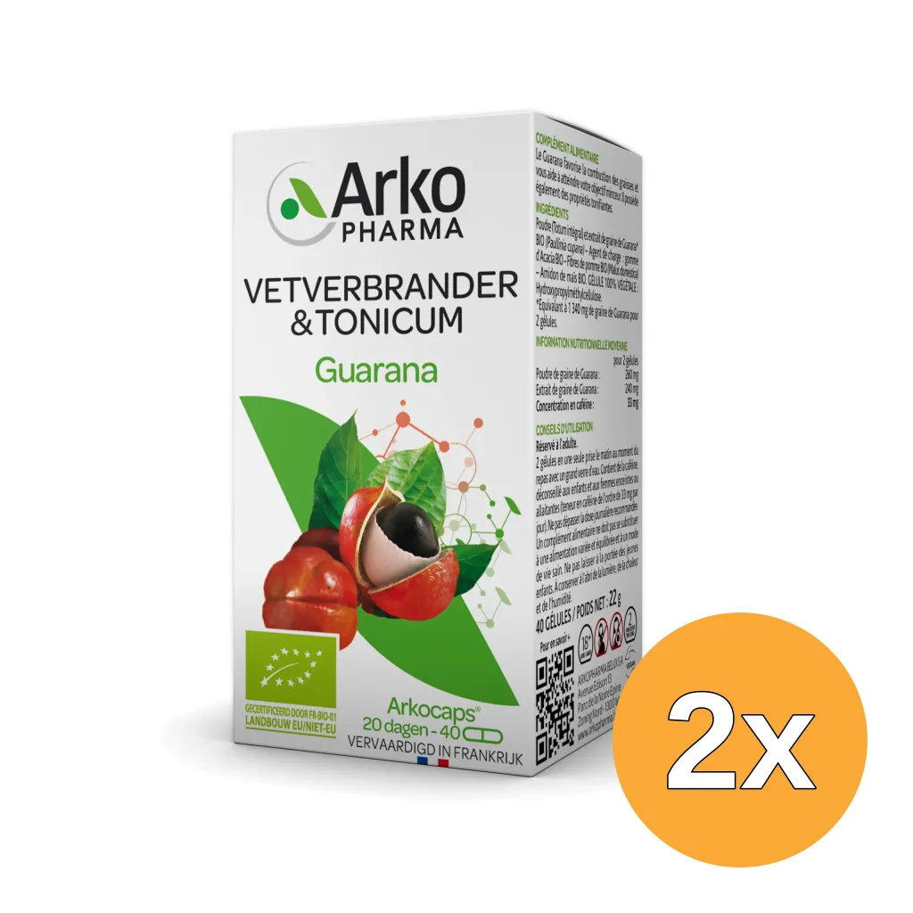 2x Arkocaps Guarana Bio (40 capsules)