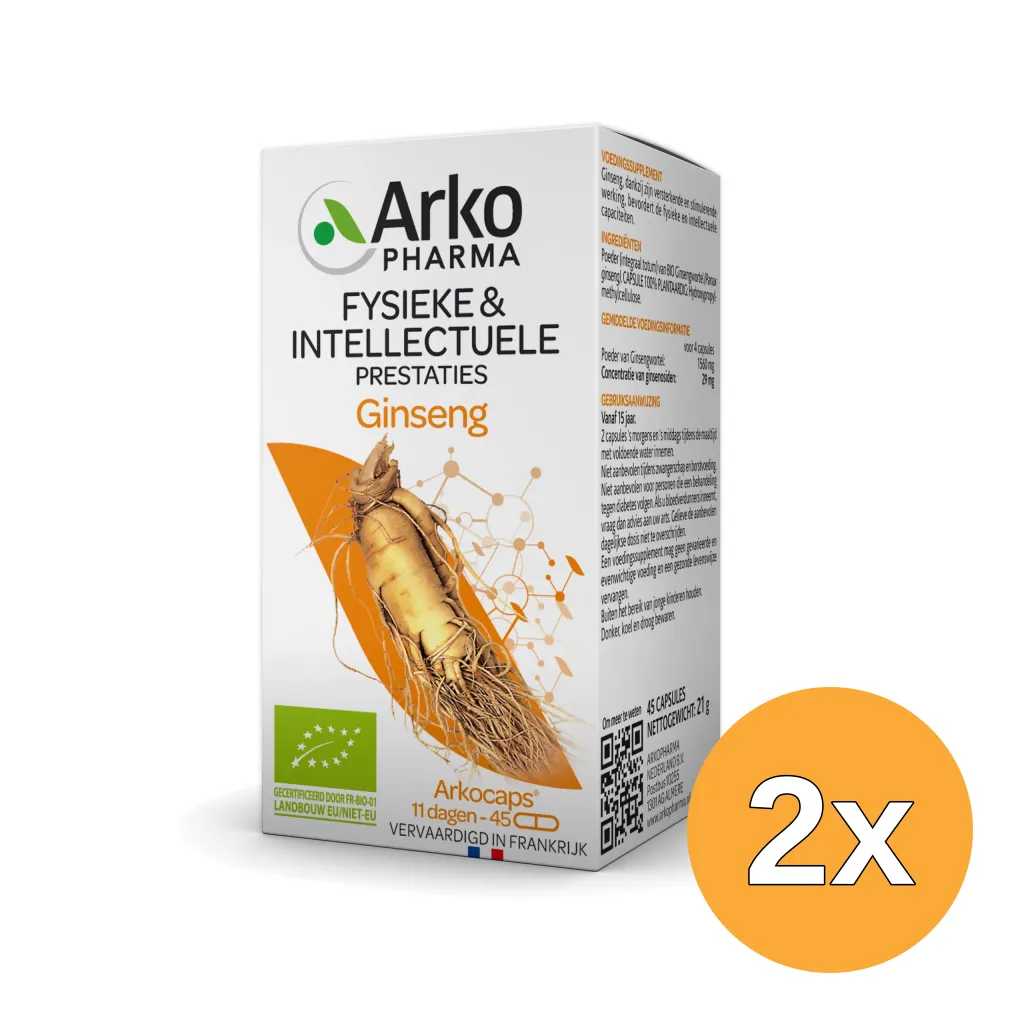 2x Arkocaps Ginseng (45 capsules)
